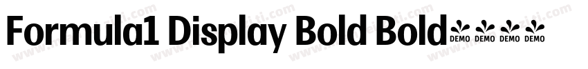 Formula1 Display Bold Bold字体转换